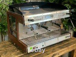 Wega Concept 2 Group Timber Espresso Coffee Machine Commercial Cafe Wholesale