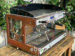 Wega Concept 2 Group Timber Espresso Coffee Machine Commercial Cafe Wholesale