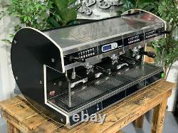 Wega Concept 3 Group Black Splashback Espresso Coffee Machine Commercial Cafe