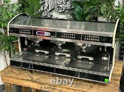 Wega Concept 3 Group Black Splashback Espresso Coffee Machine Commercial Cafe