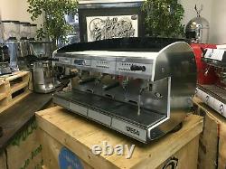 Wega Concept 3 Group Red Espresso Coffee Machine Commercial Cafe Barista Cup