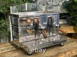 Wega Mininova 2 Group Stainless & Timber Accents Espresso Coffee Machine Cafe