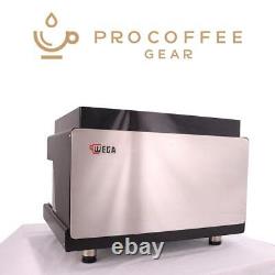 Wega Pegaso Chrome & Black 2 Group Commercial Espresso Machine