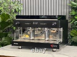 Wega Pegaso Evd 2 Group Espresso Coffee Machine Black Commercial Cafe Barista