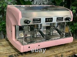Wega Polaris 2 Group Baby Pink Espresso Coffee Machine Custom Commercial Cafe