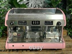 Wega Polaris 2 Group Baby Pink Espresso Coffee Machine Custom Commercial Cafe