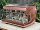 Wega Polaris 2 Group Espresso Coffee Machine Rose Gold Copper High Cup Cafe Cart