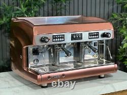 Wega Polaris 2 Group Espresso Coffee Machine Rose Gold Copper High Cup Cafe Cart