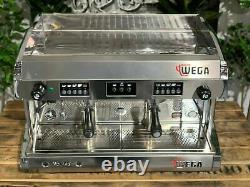 Wega Polaris 2 Group High Cup Chrome Espresso Coffee Machine Commercial Wholesal