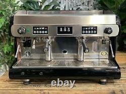 Wega Polaris 2 Group High Cup Gloss Black Espresso Coffee Machine Custom Cafe
