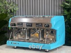 Wega Polaris 2 Group High Cup Light Blue Espresso Coffee Machine Commercial Cafe