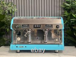 Wega Polaris 2 Group High Cup Light Blue Espresso Coffee Machine Commercial Cafe