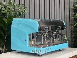 Wega Polaris 2 Group High Cup Light Blue Espresso Coffee Machine Commercial Cafe