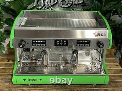 Wega Polaris 2 Group High Cup Pale Green Espresso Coffee Machine Commercial