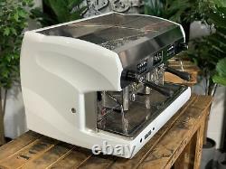 Wega Polaris 2 Group High Cup White Espresso Coffee Machine Commercial Cafe Bar