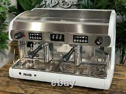 Wega Polaris 2 Group High Cup White Espresso Coffee Machine Commercial Cafe Bar