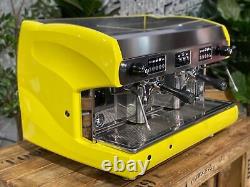 Wega Polaris 2 Group High Cup Yellow Espresso Coffee Machine Commercial Custom