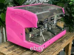 Wega Polaris 2 Group Hot Pink Espresso Coffee Machine Custom Commercial Cafe