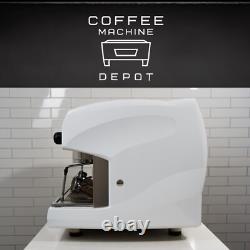 Wega Polaris 2 Group (Low Cup) Commercial Espresso Machine- White with Wood Handle