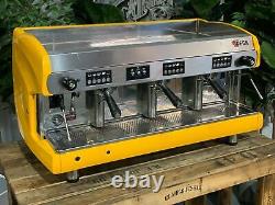 Wega Polaris 3 Group High Cup Yellow Espresso Coffee Machine Commercial Cafe