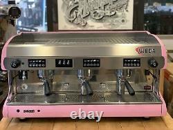 Wega Polaris 3 Group Pink Espresso Coffee Machine Custom Commercial Wholesale