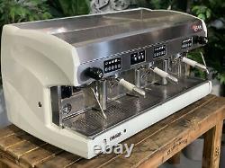 Wega Polaris 3 Group White High Cup Espresso Coffee Machine Custom Commercial