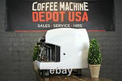 Wega Polaris High Cup 2 Group White with Wood Commercial Espresso Machine