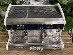 Wega Polaris Tron 2 Group White Espresso Coffee Machine Commercial Cafe Barista