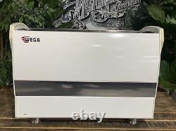 Wega Polaris Tron 2 Group White Espresso Coffee Machine Commercial Cafe Barista