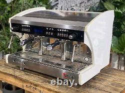 Wega Polaris Tron 2 Group White Espresso Coffee Machine Commercial Cafe Barista