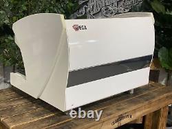 Wega Polaris Tron 2 Group White Espresso Coffee Machine Commercial Cafe Barista