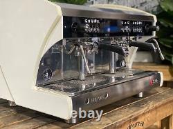 Wega Polaris Tron 2 Group White Espresso Coffee Machine Commercial Cafe Barista