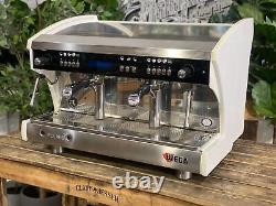 Wega Polaris Tron 2 Group White Espresso Coffee Machine Commercial Cafe Barista