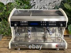 Wega Polaris Tron 2 Group White Espresso Coffee Machine Commercial Cafe Barista