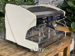 Wega Polaris Tron 2 Group White Espresso Coffee Machine Commercial Cafe Barista