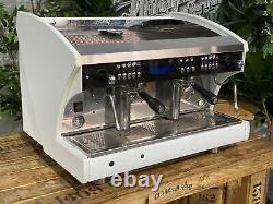 Wega Polaris Tron 2 Group White Espresso Coffee Machine Commercial Cafe Latte