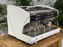 Wega Polaris Tron 2 Group White Espresso Coffee Machine Commercial Cafe Latte