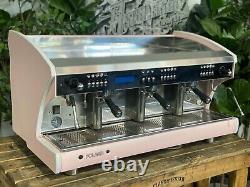 Wega Polaris Tron 3 Group Pink Espresso Coffee Machine Commercial Custom