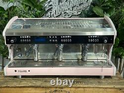 Wega Polaris Tron 3 Group Pink Espresso Coffee Machine Commercial Custom