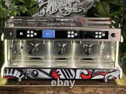 Wega Urban 3 Group Brand New Custom Wrap Espresso Coffee Machine Commercial