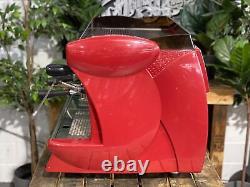 Wega Vela Low Cup 2 Group Red Espresso Coffee Machine Commercial Cafe Latte Bar