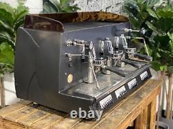 Wega Vela Vintage 3 Group Espresso Coffee Machine Black Cafe Commercial Barista