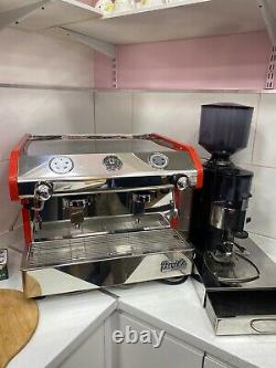 Barista Commercial 2 Groupe Espresso Machine À Café Avec Un Broyeur