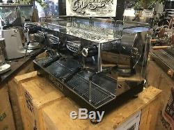 Brugnetti Delta 3 Groupe Noir Acier Inoxydable Espresso Machine À Café De Commerce
