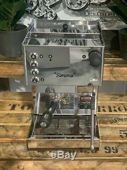 Brugnetti Simona 1 Groupe Acier Inoxydable Marque Nouvelle Machine À Café Espresso Accueil