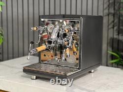 Ecm Synchronika Kit en Bois 1 Groupe Machine à Café Espresso Anthracite Neuve