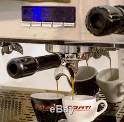 Espresso Café Commercial Machine 2 Groupe Conti Cc100 Entièrement Entretenu