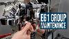 Espresso Machine E61 Brew Maintenance Et Reconstruction Du Groupe
