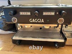 Gaggia 2 Groupe Espresso Machine À Café Café Restaurant Bar