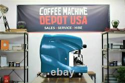 Groupe Wega Polaris 2 En Lagoon Blue Commercial Espresso Machine À Café